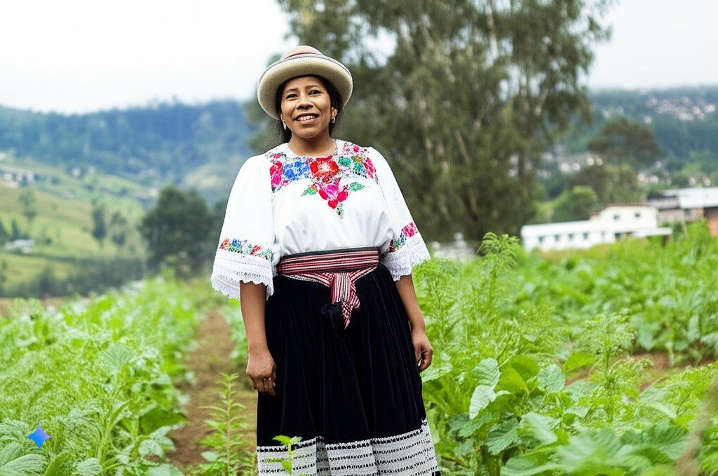 Mujer Indígena en el campo